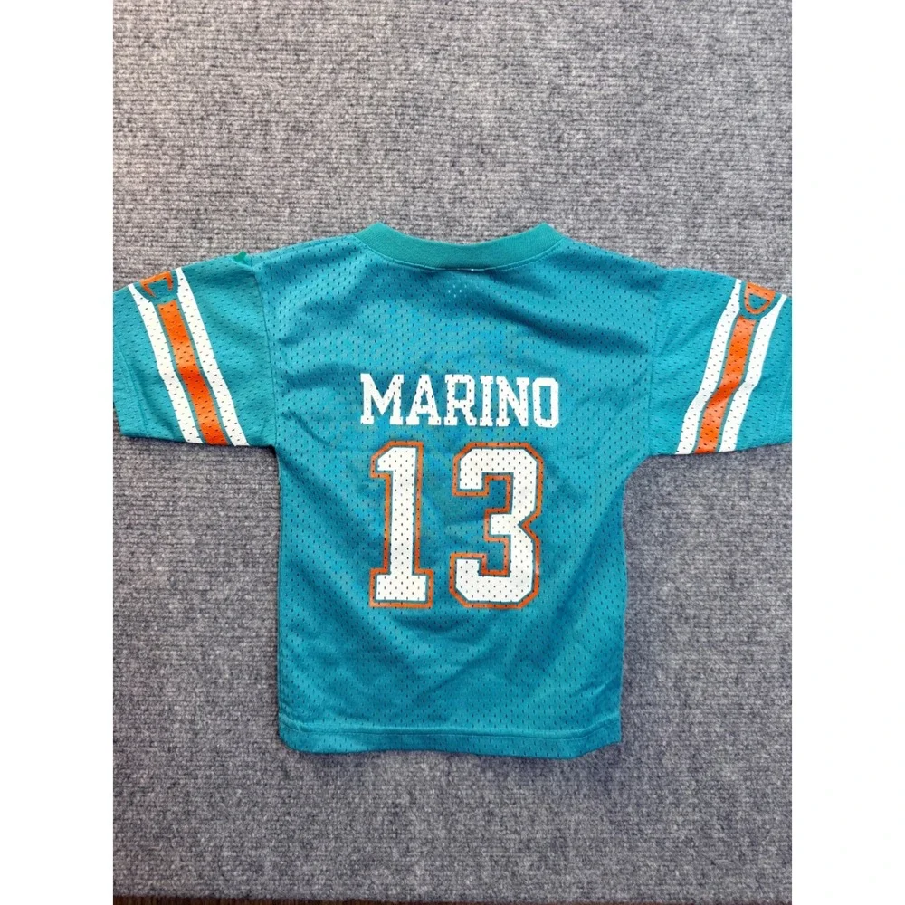 Vintage Champion Miami Dolphins Dan Marino Jersey 2T Teal Mesh USA Made 90s NFL